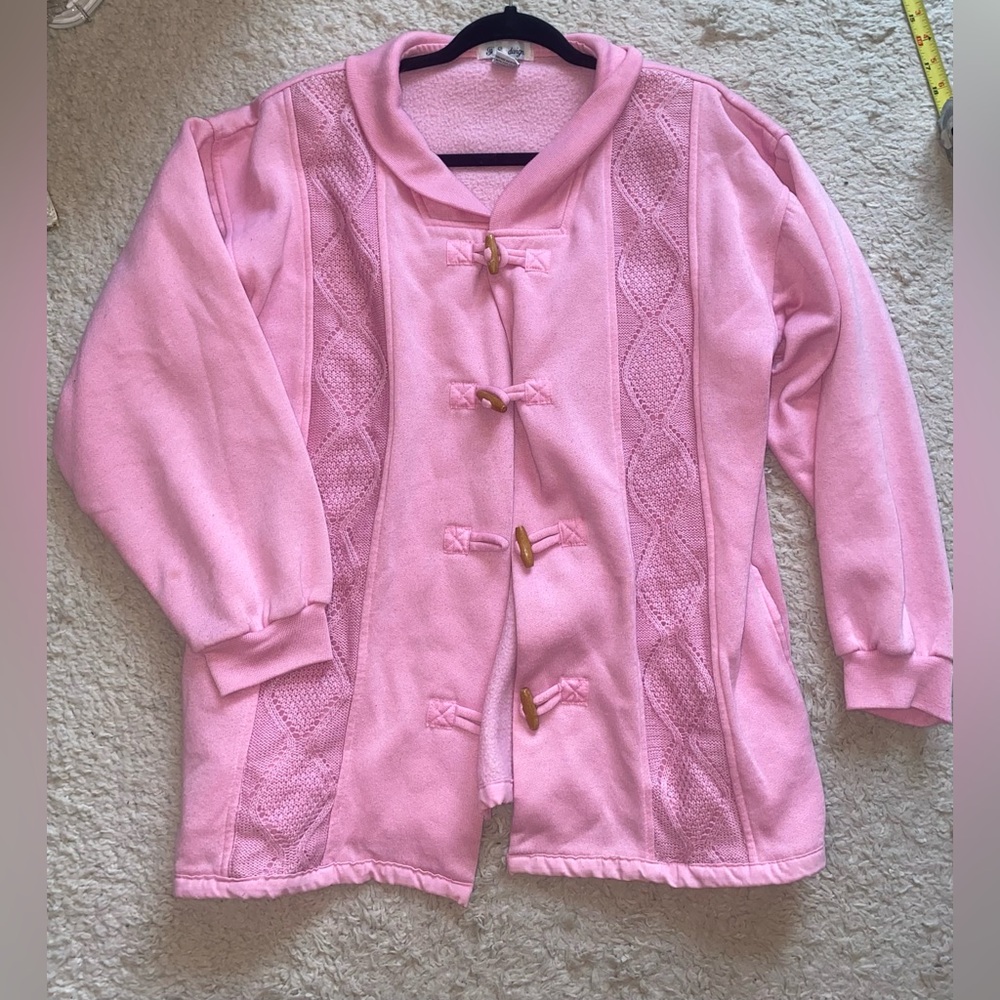 Vintage Sweater Jacket Toggle Button - image 5